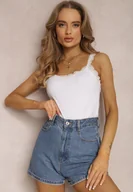 Koszulki i topy damskie - Biały Top Tryphelaia - miniaturka - grafika 1