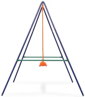 vidaXL Huśtawka pojedyncza i kubełkowa, zestaw 2w1, pomarańcz - Place zabaw - miniaturka - grafika 4