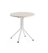 Stoły i stoliki do biura - AJ Produkty Stół VARIOUS, 700x740 mm, biały, brzoza - miniaturka - grafika 1