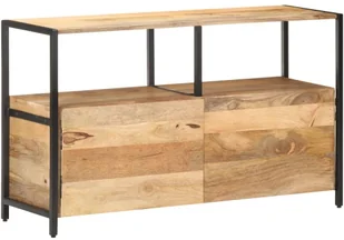 vidaXL Szafka, 110x35x65 cm, lite drewno mango 320918 - Szafki do salonu - miniaturka - grafika 9