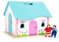 Domki dla lalek - Small Foot by Legler Small Foot 10737 domek dla lalek z drewna rozkładany - miniaturka - grafika 1
