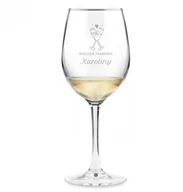 Kieliszki - Murrano Kieliszek szklany do wina grawer dla niej na wieczór panieński SKIV-022 - miniaturka - grafika 1