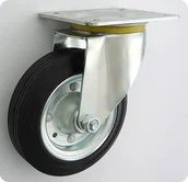 Kółka i bloczki - Zabi KOŁO METAL-GUMA 180MM OBUDOWA SKRĘTNA 52 - miniaturka - grafika 1