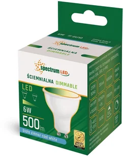 Spectrum SpectrumLED Led Gu10 230v 6w Cw Dimmable WOJ+14386 - Żarówki LED - miniaturka - grafika 2