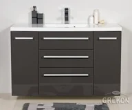 Szafki łazienkowe - Szafka wisząca z umywalką 120/39/C3 seria Fokus Sz FKS-S-U120/39/C3 + 1200C - miniaturka - grafika 1