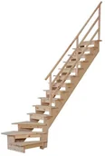 Schody strychowe - Kornik Schody  MP Max zębinowe zabiegowe prawe sosna - miniaturka - grafika 1