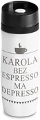 Kubki termiczne - Murrano Kubek Termiczny Termos Biały Espresso GRAWER KUB-B-014 - miniaturka - grafika 1