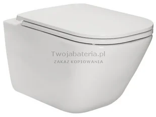 Roca Gap miska WC wisząca Rimless z deską WC wolnoopadającą Slim A34H470000 - Miski WC - miniaturka - grafika 2