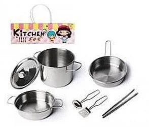 Askato Zestaw garnków metalowych - Zabawki AGD - miniaturka - grafika 2