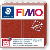 Akcesoria rzeźbiarskie - Staedtler Masa Fimo Leather effect 57g rdzawy - miniaturka - grafika 1
