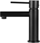 Baterie umywalkowe - Corsan Bateria umywalkowa niska CMB7511BL Lugo czarna - miniaturka - grafika 1