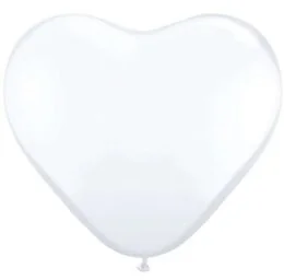 Globos Balony 10", serca, GLOBOS, pastel białe, 100 szt 091M - Balony i akcesoria - miniaturka - grafika 3