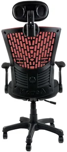 Fotel biurowy, krzesło biurowe ARTNICO Fotel biurowy ergonomiczny Artnico Mesh B20 czerw 130554 - Fotele i krzesła biurowe - miniaturka - grafika 5