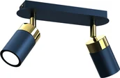 Lampy ścienne - Milagro Lampa sufitowa JOKER NAVY BLUE/GOLD 2xGU10 MLP7723 - miniaturka - grafika 1