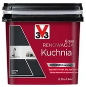 Farby zewnętrzne - V33 easy Renowacja Kuchnia 750ml Czarny Mat - miniaturka - grafika 1