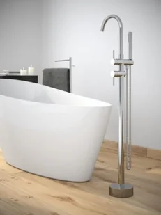 PMD Piramida Bateria wannowa wolnostojąca ILLUSION II, chrom BW-DIII-CH BW-DIII-CH - Baterie wannowe i prysznicowe - miniaturka - grafika 2