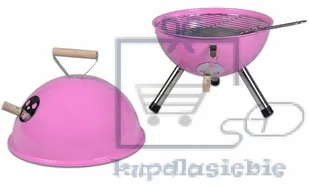 Garthen Kolorowy kulisty grill przenośny - różowy - Grille - miniaturka - grafika 4