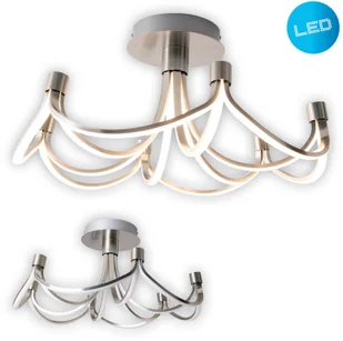 Näve Lampa wisząca LED Festos nikiel matowy, ściemniana - Lampy sufitowe - miniaturka - grafika 3