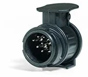 Akcesoria rowerowe - Westfalia adapter  z 13 na 7 biegunów. Do połączenia samochodu osobowego lubhaka holowniczego z 13-biegunową wtyczką z przyczepą z wtyczką 7-biegunową. Wtyczka samochodowa 12 V. Wodoszczelna. Uniwersa 300100320 (300100320113) - miniaturka - grafika 1