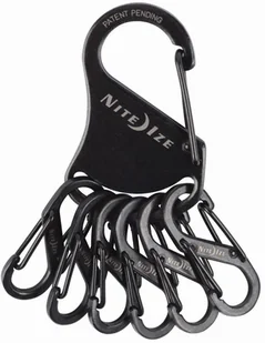 Nite Ize Brelok KeyRack + 6x micro karabińczyk stal nierdzewna czarny - Survival - akcesoria - miniaturka - grafika 3