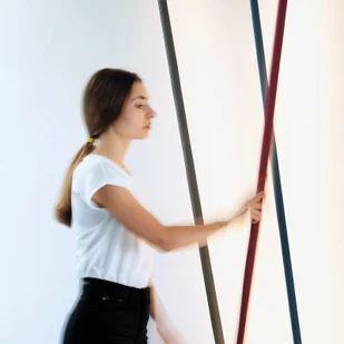 MARTINELLI LUCE Martinelli Luce Elastica lampa podłogowa, żółta - Lampy stojące - miniaturka - grafika 5