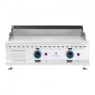 Royal Catering Podwójny grill gazowy 60 x 40 cm gładki 2 x 3100 W propan butan 0,02 bar RC-GGF600 - Piece, kotły  i płyty grzejne gastronomiczne - miniaturka - grafika 3