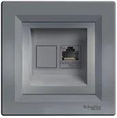 Gniazdka elektryczne - Schneider Electric Gniazdo komputerowe Asfora kategoria 5e stal EPH4301162 - miniaturka - grafika 1