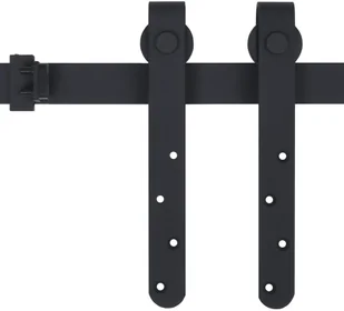VidaXL Lumarko System do montażu drzwi przesuwnych, stal węglowa, 122 cm 148016 VidaXL - Akcesoria do drzwi - miniaturka - grafika 3