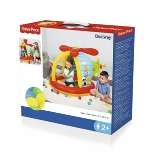 Bestway Dmuchany helikopter Fisher Price z piłkami - Materace dmuchane i koła do pływania - miniaturka - grafika 10