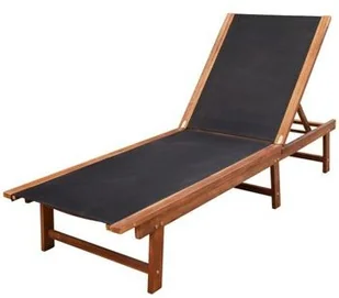 vidaXL vidaXL Leżak z drewna akacjowego - Leżaki ogrodowe - miniaturka - grafika 6