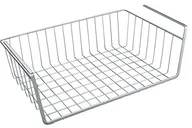 Suszarki do naczyń - Metaltex Kanguro kosz podwieszany pod półkę, Polytherm, różne rozmiary, wygląd stali szlachetnej, 40 x 26 cm 36.48.40 - miniaturka - grafika 1
