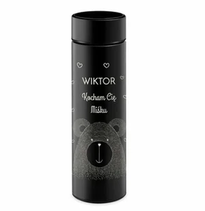 Murrano Kubek termiczny Termos z wyświetlaczem LED z grawerem dla niego na KUB-E-BK-019 - Kubki termiczne - miniaturka - grafika 2