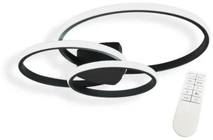 BERGE LAMPA LED TORONTO SUFITOWO - ŚCIENNA 55W CZARNA - MULTIKOLOR (3000-6000K) + PILOT LAMPA-B7210 - Lampy ścienne BERGE LAMPA LED TORONTO SUFITOWO - ŚCIENNA 55W CZARNA - MULTIKOLOR (3000-6000K) + PILOT LAMPA-B7210 - Lampy ścienne - miniaturka - grafika 1