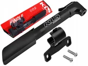 Pompki rowerowe - Kellys Pompka Kindle Av/dv/fv czarna + uchwyt - miniaturka - grafika 1