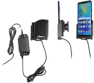 Brodit AB Uchwyt aktywny do instalacji na stałe do Huawei Mate 20 Pro 713096 - Uchwyty samochodowe do telefonów - miniaturka - grafika 2