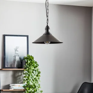 Euluna Lampa wisząca Elmo, 1-punktowa, czarna - Lampy sufitowe - miniaturka - grafika 3