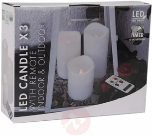 Best Season Mit Zestaw 3 lamp-świec LED, zewnętrzny - Oświetlenie świąteczne - miniaturka - grafika 4