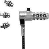 Zabezpieczenia do laptopów - Dicota Uniwersalna blokada linki bezpieczeństwa czarna - miniaturka - grafika 1