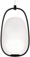 Lampy sufitowe - Kundalini Lampa wisząca Lann, czarna/biała - miniaturka - grafika 1