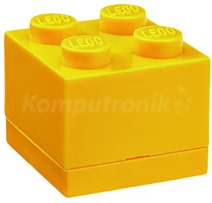 POLTOP LEGO. 40111732 Minipudełko mały klocek, żółty - Pojemniki na zabawki - miniaturka - grafika 2