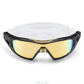 Pływanie - Aqua Sphere okularki/maska pływacka VISTA PRO złote lustrzane - miniaturka - grafika 1