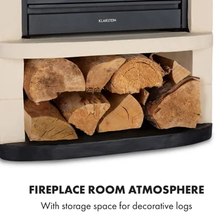 Klarstein Klarstein Carinthia, kominek elektryczny, 1800 W, timer tygodniowy, pilot zdalnego sterowania FP6-Carinthia - Kominki elektryczne - miniaturka - grafika 3