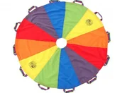 Pomoce naukowe - AKSON PROFESJONALNA CHUSTA ANIMACYJNA TĘCZOWA 3 M/ 24 UCHWYTY CHUSTA p 3/24 - miniaturka - grafika 1