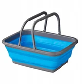 Inne artykuły do sprzątania - Miska Prostokątna z rączkami składana 9 litrów Pp - miniaturka - grafika 1