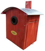 Akcesoria dla ptaków - Habau habau 2964 budka dla ptaków okrągły dach, czerwony - miniaturka - grafika 1