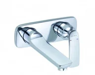 Baterie umywalkowe - Kludi 522468775 BALANCE ścienna bateria umywalkowa 185mm czarny mat - miniaturka - grafika 1