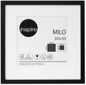 Ramki na zdjęcia - Ramka zdjęcia MILO 30 x 30 cm czarna MDF INSPIRE INSPIRE - miniaturka - grafika 1