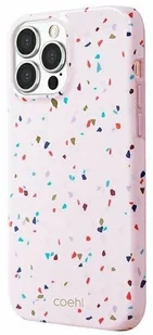 Uniq etui Coehl Terrazzo iPhone 13 Pro / 13 6,1" różowy/blush pink Uni000547 - Etui i futerały do telefonów - miniaturka - grafika 2