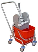 Wózki serwisowe - Euro wózek jednowiaderkowy do sprzątania - 25 L - miniaturka - grafika 1