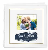 Albumy fotograficzne - NA Murrano Album mały z oknem nadruk dedykacja dla pary ślub rocznicę ALB-SO-WH-UV-030 - miniaturka - grafika 1